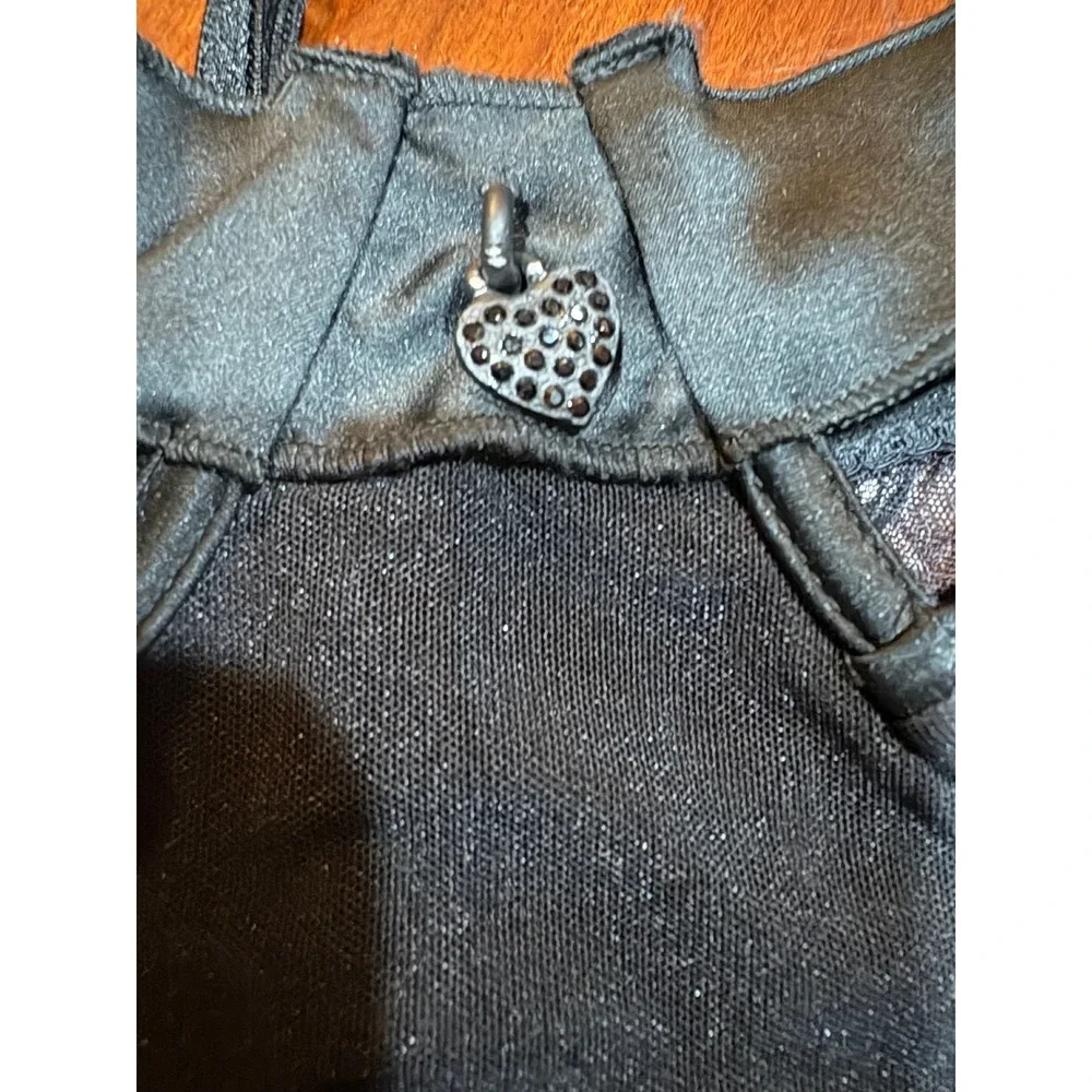 La Perla Black Label Corset Bustier Sheer Mesh Garter Top Made in Italy Size 38